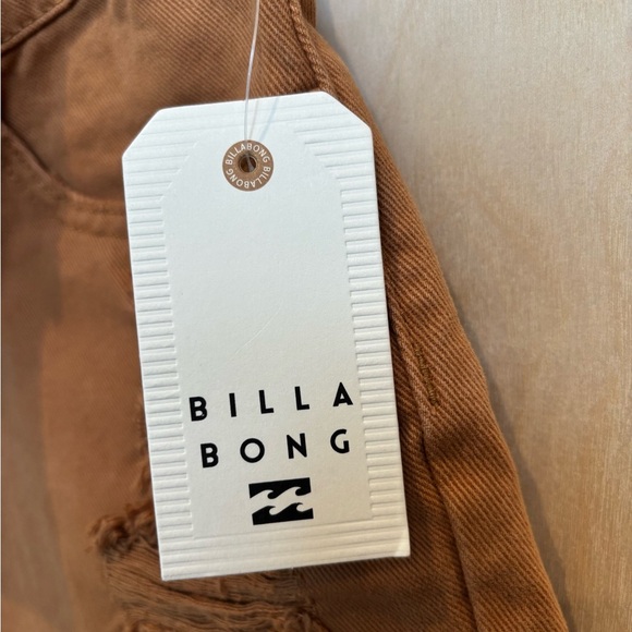 NWT Billabong Women's Brown Denim Shorts - Picture 5 of 5